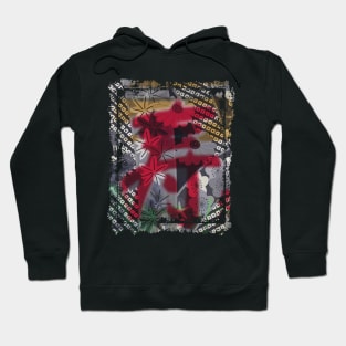 Japanese Floral Pattern Chrysanthemum Cherry Blossom Collage Art 79 Hoodie